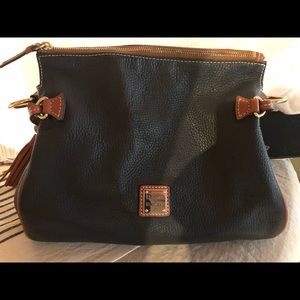 Dooney & Bourke Pebble Grain Tassel Shoulder Bag.